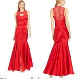 Beautiful red raw silky taffeta material